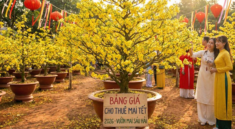 Bảng giá thuê mai tết 2026