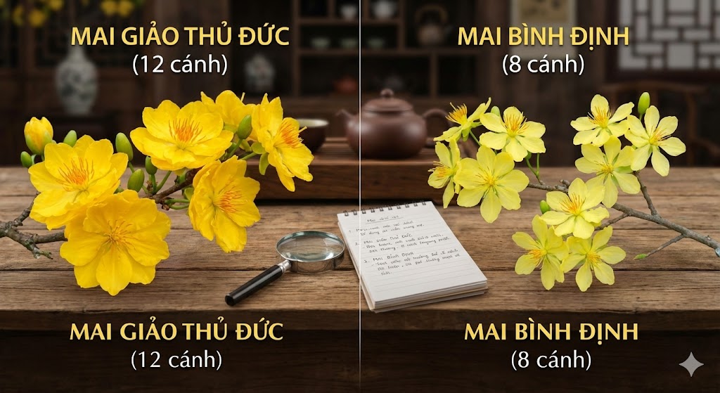 bông mai giảo 12 cánh vàng